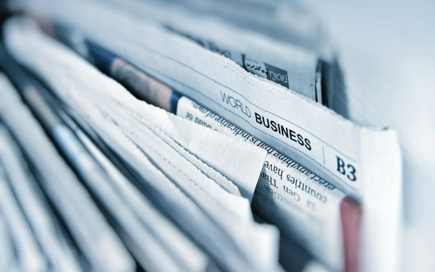 Prensa escrita como símbolo de medios y publicaciones